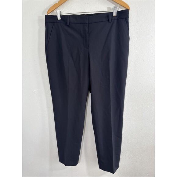 Theory Pants Womens 12 Navy Classic Suit Office Siren Office - Picture 1 of 10